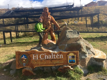 El Chalten monument to mountaineers