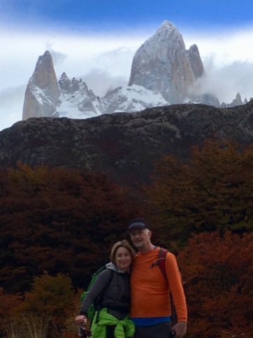 Mike and me on the Laguna de los Tres trail